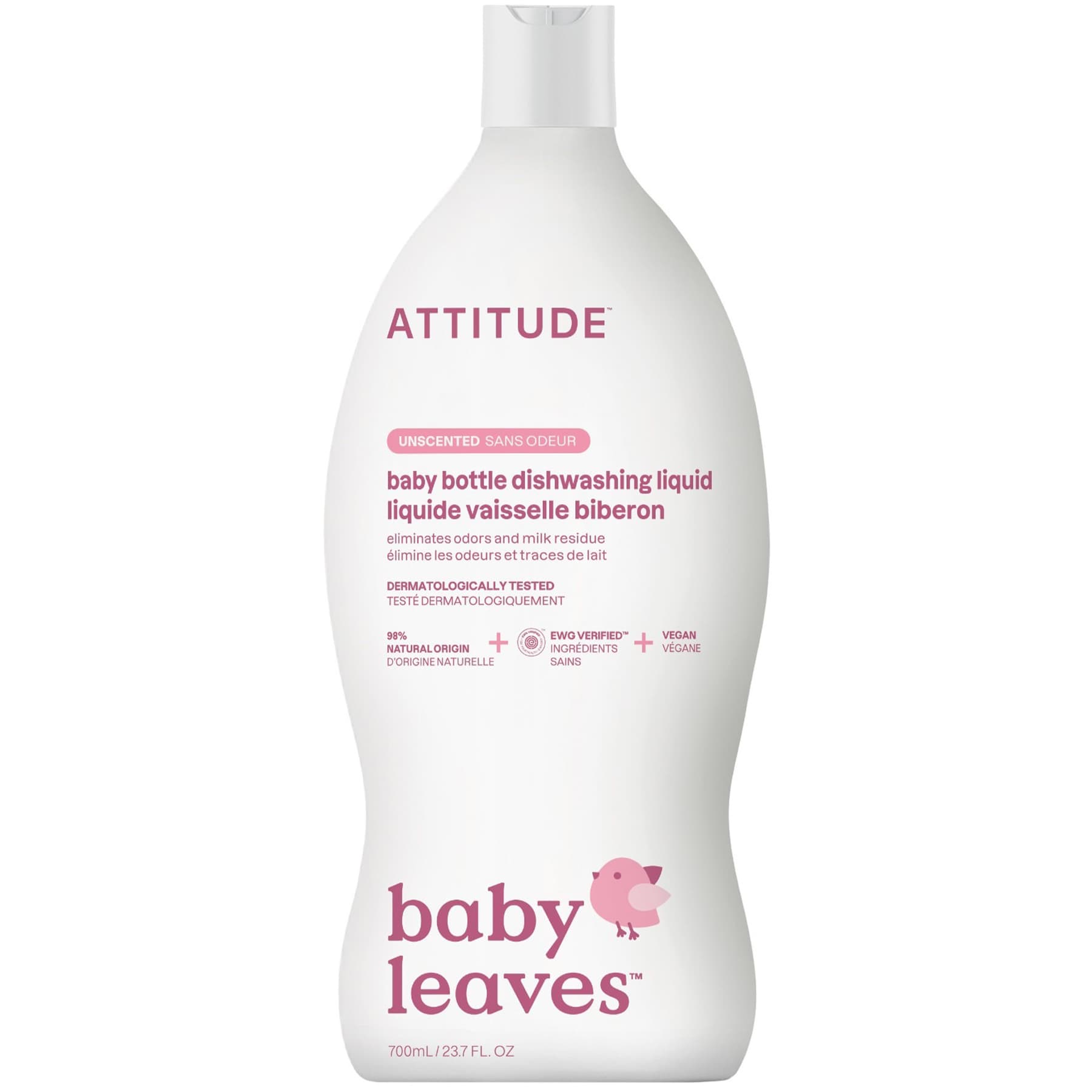 Засіб для миття дитячого посуду без запаху Attitude Baby Dish Soap 700мл
