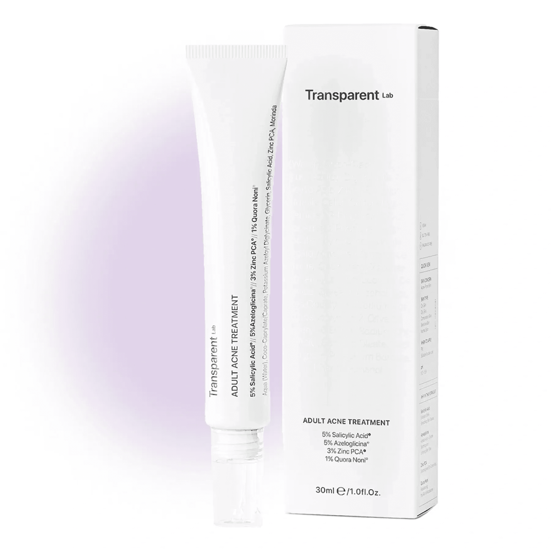 Нічний засіб від прищів Transparent Lab Adult Acne Treatment 30 мл
