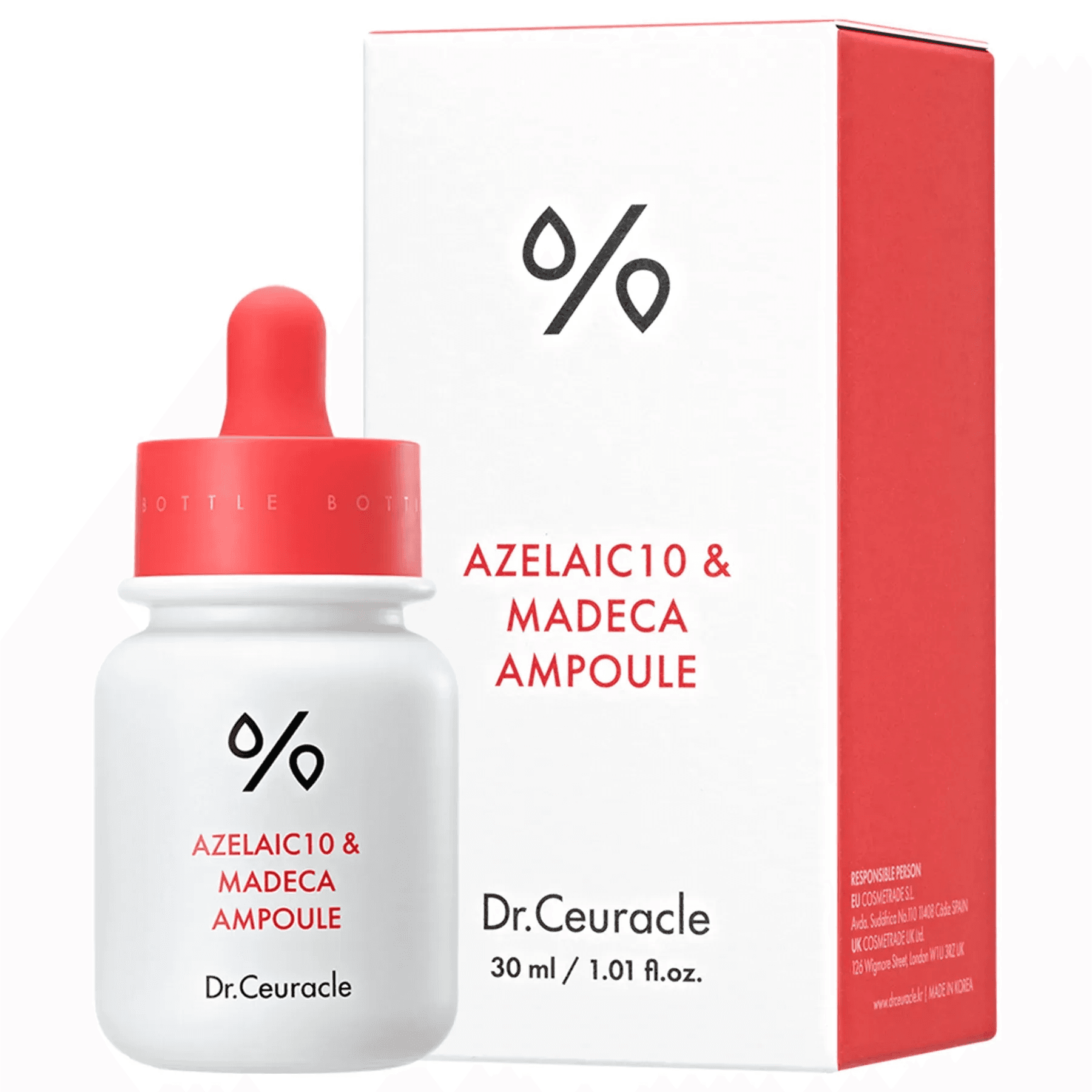 Сироватка з азелаїновою кислотою 10% та мадекасосидом Dr.Ceuracle Azelaic 10 & Madeca Ampoule 30 мл
